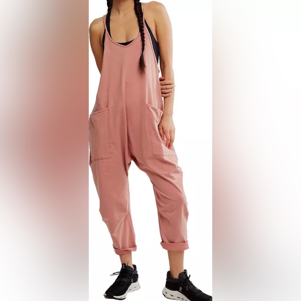 FP Movement By Free People Hot Shot Onesie In Petal Mauve NWT